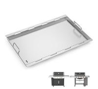 Nordic Bbq Store 6789 - Plancha de tamaño completo para parrilla de gas Weber Genesis serie 400, parrilla superior plana de 4 quemadores para Weber Genesis I&II 410 415 425s 435 440, acero inoxidable