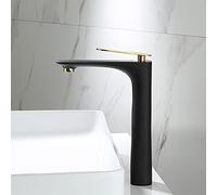 Nordic Black Copper countertop Basin Toilet Black Gold washbasin Wash Basin Basin Hot and Cold Water Faucet, Black Gold High Style