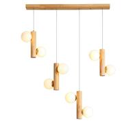 Nordic Chlier Light - Lámpara de globo japonesa, ajustable de madera y luz colgante para restaurante, bar, r, accesorio de techo interior, iluminación sobre la mesa