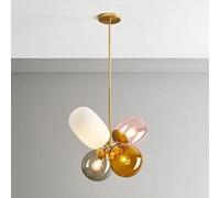 Nordic Colorful balloon Glass LED Pendant Lights Lovely Children Room Bedroom Dining Room Hanging Lamps Lighting Luminaire decor