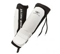 Nordic Fighter Grappling Shin Guards Instep Inmovilizador De Pierna Cuero Real Blanco Large