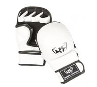 Nordic Fighter Guante De MMA Shooto Gloves profesional White Cuero Artificial Small