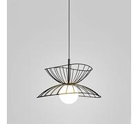 Nordic Hollow Colgante Iluminación Restaurante Sombrero de paja Lámpara colgante Lámpara de techo Accesorio Metal moderno G9 Barra de café ajustable Suspensión Accesorio de iluminación Made in China