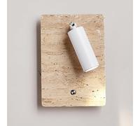 Nordic Japanese Yellow Travertine Wall Light Warm light Sconce for Bedroom Bedside Living Room B& Aisle Backdrop Lighting Retro Spotlight