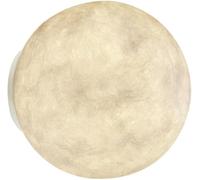 Nordic Kids Light White Creative Wall Lamp, Globe Moon Home Deco Lighting Fixture for Bedroom Bedside Living Room Hallway E27(Dia-15cm)