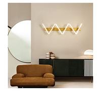 Nordic LED Wall Lamp Bedroom Bedside Lamp Aisle Living Room Can Freely Change The Shape Creative Modern Style Wall Lamp (Color : 2 Lights Size : Cold Light) (6 Lights Dimmable with remote)