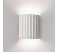 Nordic Minimalism Vintage Light Geometric Up Down Lamp Resin Wall Spot Accent Lighting Indoor Lamps Night Lights for Living Room Bedroom Hallway(White)