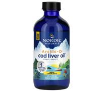 Nordic Naturals Aceite de hígado de bacalao Arctic-D 1060 mg Omega-3 Limón 237 ml