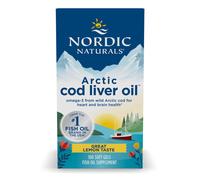 nordic naturals - aceite de hígado de bacalao ártico 750mg - 180 cápsulas blandas
