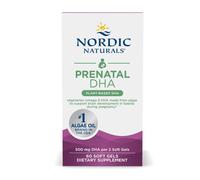 nordic naturals - dha vegano prenatal 500 mg - 60 cápsulas blandas