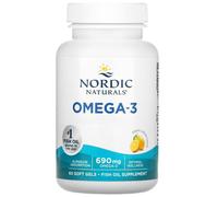 Nordic Naturals, Omega-3, 690mg Omega-3, Limón, 60 Cápsulas Blandas - Envío F...