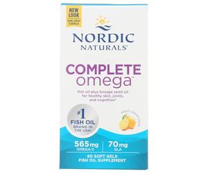 Nordic Naturals Omega Completo, 565 Mg De Limón - 60 Cápsulas Blandas 60 Unidades 110 g