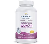 Nordic Naturals, Omega Woman, 500mg Omega-3 plus 76mg GLA, limón, 120