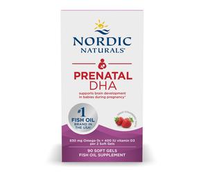 Nordic Naturals - Prenatal DHA 830 mg con vitamina D3 - 90 cápsulas blandas