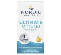 Nordic Naturals, Ultimate Omega, Limón, 1.280 mg, 60 cápsulas blandas