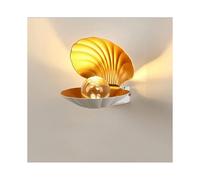 Nordic Pearl Shell Wall Lamp Outdoor Waterproof Art Deco for Bathroom Hotel Bedside Room Home Lighting Luster Fixture Of 1pcswhite
