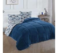 NORDIC SCHILLER Welsoft - Edredón de doble cara, 155 x 215 cm, 35% algodón, microfibra, para todo el año, transpirable, para alérgicos, suave, lavable a máquina