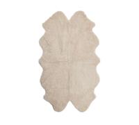 Nordic Sheep Alfombra de piel de oveja auténtica de 4 x 6 pies, alfombras de piel de oveja para sala de estar y sofá, alfombras grandes para mesita de noche para dormitorio, transpirables y