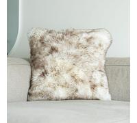 Nordic Sheep Funda de cojín de pelo largo de piel de cordero, 50 x 50 cm, pelo suave para sillas, sofá y cama, acogedor cojín de asiento y piel de cordero en colores naturales y de moda, color: encaje