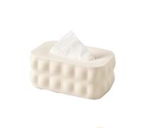 Nordic Simplicity - Caja de pañuelos de estilo nórdico con tapa, para el hogar, sala de estar, escritorio, servilleta, baño, caja de papel higiénico (beige)