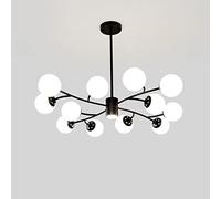 Nordic Sputnik Chandelier, Black Iron Art Pendant Light, Mid Century LED Ceiling Fixture, Adjustable Interior Decoration Hanging Lamp, For Kitchen Dining Room Living Room Bedroom
