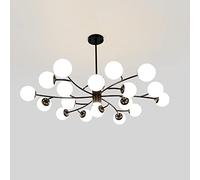 Nordic Sputnik Chandelier, Black Iron Art Pendant Light, Mid Century LED Ceiling Fixture, Adjustable Interior Decoration Hanging Lamp, For Kitchen Dining Room Living Room Bedroom