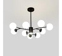 Nordic Sputnik Chandelier, Black Iron Art Pendant Light, Mid Century LED Ceiling Fixture, Adjustable Interior Decoration Hanging Lamp, For Kitchen Dining Room Living Room Bedroom