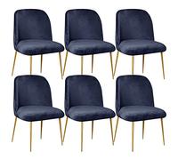 Nordic Style Elastic Dining Chair Cover, Curved Back, Armless Semi-Circle Slipcover for Kitchen, Office, Restaurant, Home - Set of 6