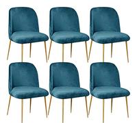 Nordic Style Elastic Dining Chair Cover - Curved Backrest, Armless, Semi-Circle Seat Protector for Kitchen, Office, Restaurante, Home - Set of 6