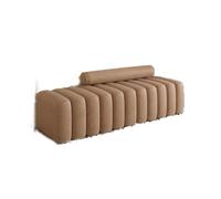Nordic - Taburete moderno y ligero de tela de lujo para camas altas, taburete creativo de entrada para cambiar zapatos para sofá, arte de tiras, taburete para el hogar, taburete con diseño de