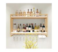 Nordic - Vitrina creativa de hierro forjado para colgar en la pared (oro, 60 x 20 x 61 cm)