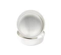 Nordic Ware 46904AMZ - Moldes redondos de aluminio natural de 22,86 cm, 2 unidades, antiadherentes