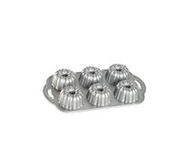 Nordic Ware 86237 Diseño de moldes Aniversario Pastel Bundtlette Aluminio Fundido