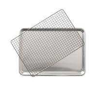 Nordic Ware Bandeja para hornear con parrilla Nordic Ware naturals 32.7x45.4 cm