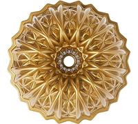 Nordic Ware Molde de aluminio fundido Cut Crystal 92877 – 10 tazas, diseño de cristal, dorado