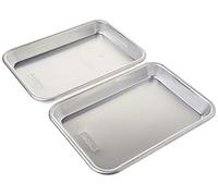 Nordic Ware Juego de 2 bandejas para Servir Hamburguesas, Aluminio