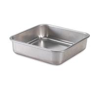 Nordic Ware Molde cuadrado de aluminio natural de 22,9 x 22,9 cm