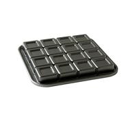Nordic Ware Molde de aluminio para hornear Brownie Bites Pan, color gris plateado, 24,6 cm x 24,6 cm, NW 84624