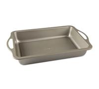 Nordic Ware Molde para tartas, acero antiadherente sin PFOA, plateado