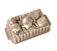 Nordic Ware NW 90248 Citrus Blossom Loaf Pan - Molde para horno (aluminio, 25,4 x 25,4 cm), color marrón