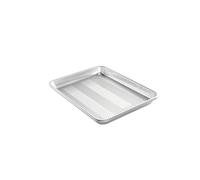 Nordic Ware Prism Quarter Sheet - Bandeja de aluminio para hornear con flujo de aire mejorado, utensilios para hornear de alta calidad fabricados en los Estados Unidos, plateado, 30,7 cm de largo x