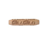 Nordic Ware Rodillo de grabación en relieve, encantador rodillo de Woodland Cottage para hornear, accesorios de hornear de alta calidad para grabar galletas y pasteles, fácil de usar