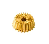Nordic Ware Sartén Backform Brilliance Bundt para 6 tazas, aluminio dorado, 21 cm x 20,6 cm, NW 93277