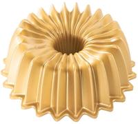 Nordic Ware Molde Bundt Brilliance NW 93277 - Aluminio dorado, 6 tazas, 21 x 20,6 cm