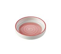 Nordic Wind Home Creative Simple Exquisito Práctico Cuenco de Cerámica - Anillo Anual en Polvo Sabor Plato
