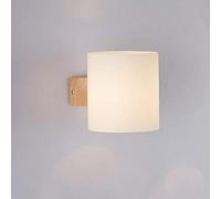Nordic Wood White Glass Lampshade Light, Wall Lamps for Living Room Balcony Hallway Bedroom Lights, Inside Lighting Fitting Home Bedside Decor Lamp