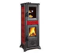 Nordica 711172 Estufa De Leña 7,2kW GEMMA HORNO 5st Elegance Burdeos 4 Estrellas