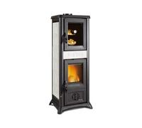 Nordica 7111721 Estufa Madera 7,3kW Gema Horno 5.0 Elegance Blanco 5 Estrellas