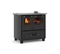 La Nordica Familia 4.5 Cocina Estufa Madera Horno 41L 7,5 Kw Ghisa Negro 7014001