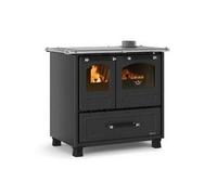 Nordica Familia 4.5 Cocina Estufa Madera Horno 41L Hogar Hierro Fundido Negro